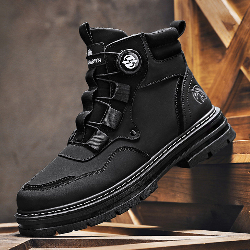 【双12大促】马丁靴潮流男耐磨工装英伦休闲透气鞋大黄靴四季QQ,淘宝优惠券,粉丝福利购,淘宝优惠卷