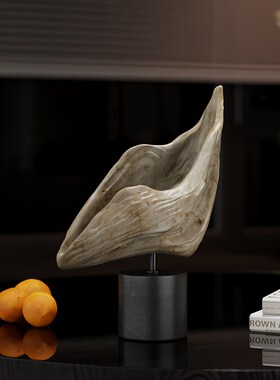 侘寂风仿根雕工艺品中古家居高档民宿酒店酒柜桌面摆件样板间装饰