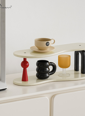 noridonhgsan客厅玄关收纳摆件钥匙家居装饰托盘奶油风置物架饰品