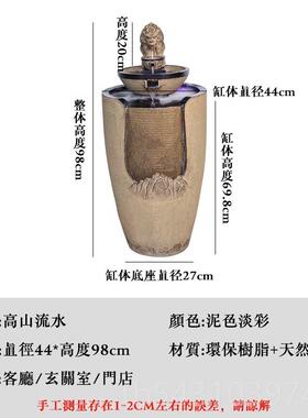 正品大金蟾流水摆件落地循环水财泉关客厅装饰茶室喷开业送礼招玄