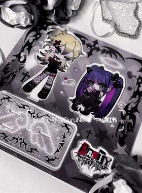 自制吊带袜天使同人谷歌舞伎町天使姐妹亚克力立牌三插立牌