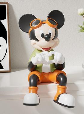 潮玩米奇摆件坐姿客厅电视酒柜家居装饰品高级感玄关摆设乔迁礼物