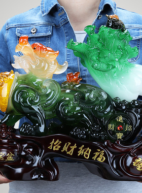 招财貔貅摆件店铺客厅办公室开业礼品摆设白菜金蟾工艺品家居装饰