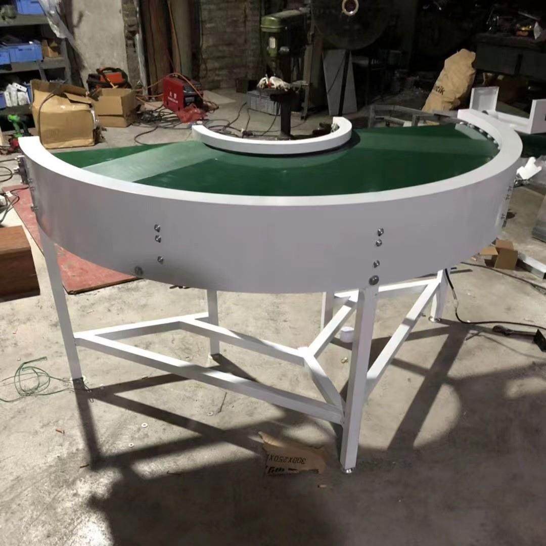 旋转弯机弧形90度半圆180度60度环形接驳传送带快递物流运输机,淘宝优惠券,粉丝福利购,淘宝优惠卷