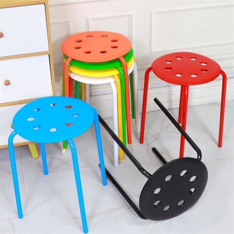 时尚彩色圆c凳子加厚可叠放成人会议凳家用餐桌凳套凳大排档快餐,淘宝优惠券,粉丝福利购,淘宝优惠卷