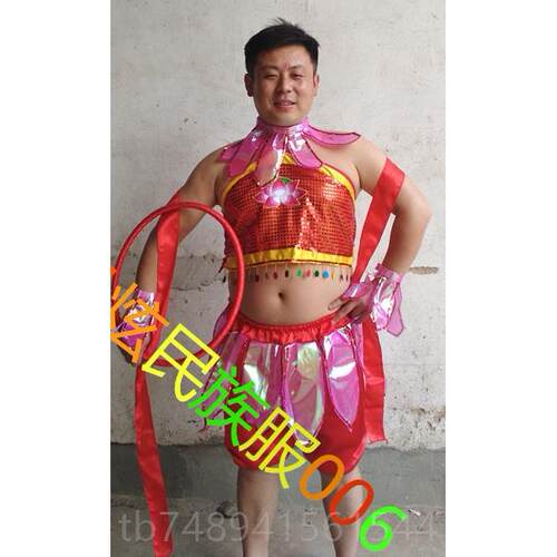 正品婚万节童六一演出服儿童表演服装小魔哪吒舞圣蹈肚兜道具结搞 - 图1
