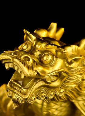 精选铜龙龟摆件纯铜八卦龙龟招財客厅店铺办公室家居装饰品开业送