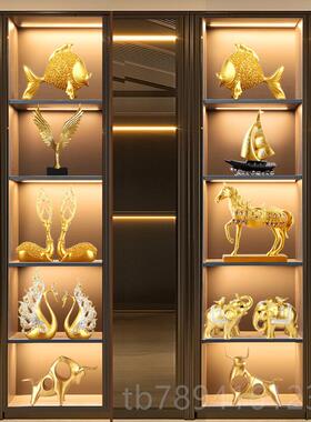 高档家居客厅视电柜酒柜装饰品套装摆件轻奢高档办公工室迁新乔居