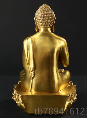 高档堂纯铜大日如来释佛祖迦摩尼菩佛萨像家用客厅供奉佛摆件