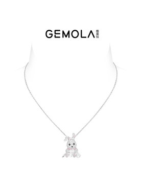 GEMOLA/格莫拉叛逆千金风甜蜜兔兔叛逆彼得熊情侣款项链