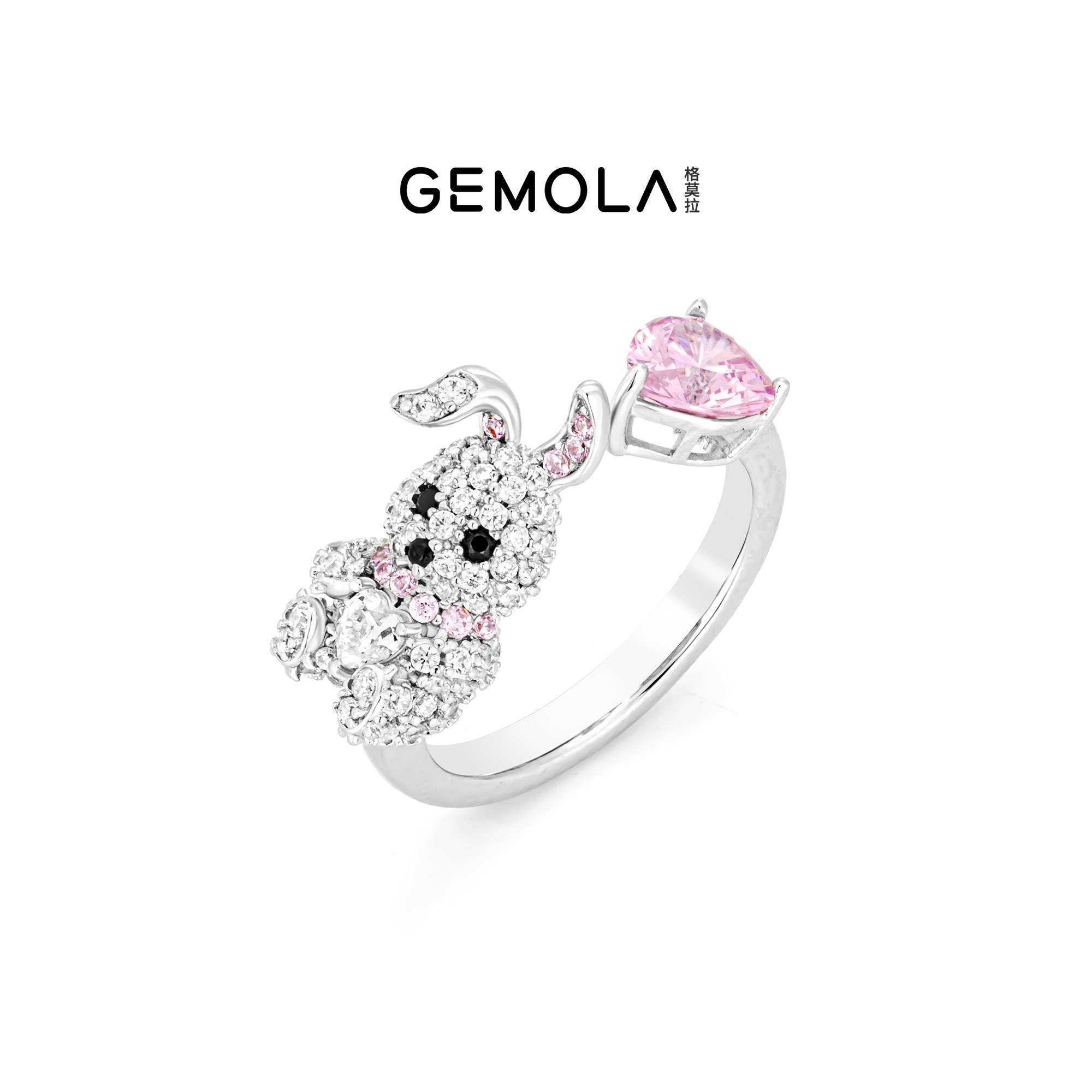 Rebellious Thousand Golden Wind Rabbit Party Escape Rabbit Bracelet Ring