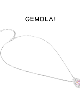 GEMOLA/格莫拉 叛逆千金风 粉色查理斯猫咪项链