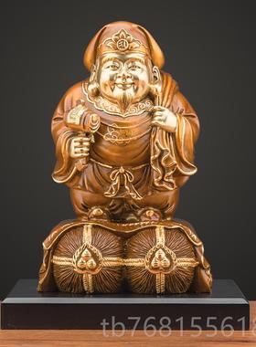 正品福佑林黄铜三面大黑财像 密宗招天手财艺神家居客厅摆件铜神