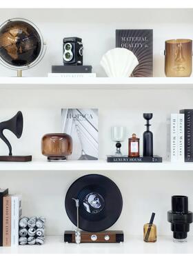 简约现代样板间软装饰品书柜电视柜创意工艺品桌面家居摆件ZH3936