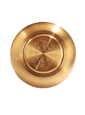 掌中指捻旋转轮精致纯铜陀螺减压转桶手动顺滑微缩指尖迷你转金筒