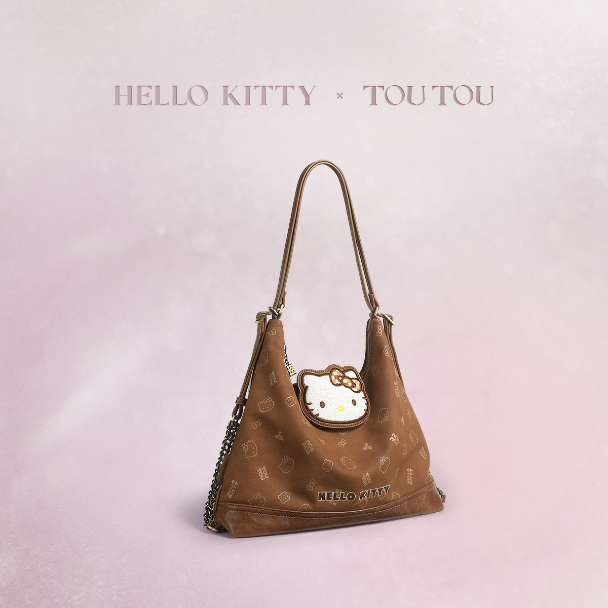 TOUTOUhellokitty三丽鸥棕色托特包双肩包哈喽kt女孩新年生日礼物,淘宝优惠券,粉丝福利购,淘宝优惠卷