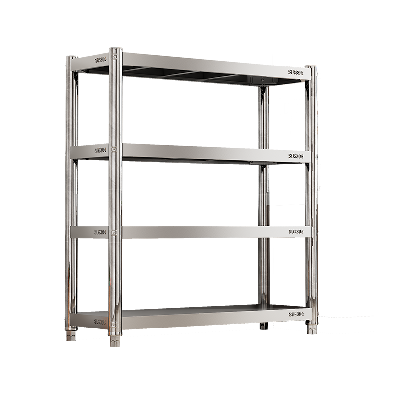304不锈钢落地式厨房置物架多层收纳货架微波炉烤箱架带轮储物架,淘宝优惠券,粉丝福利购,淘宝优惠卷