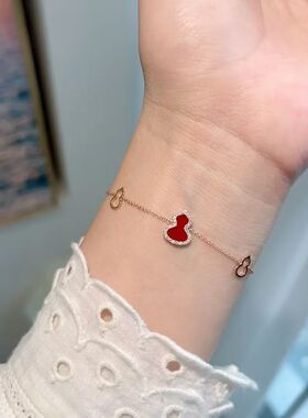 【SMVP】红色葫芦吊坠项链送手链套装时尚女