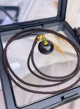 琰盛珠宝女款和田玉原创古珠吊坠