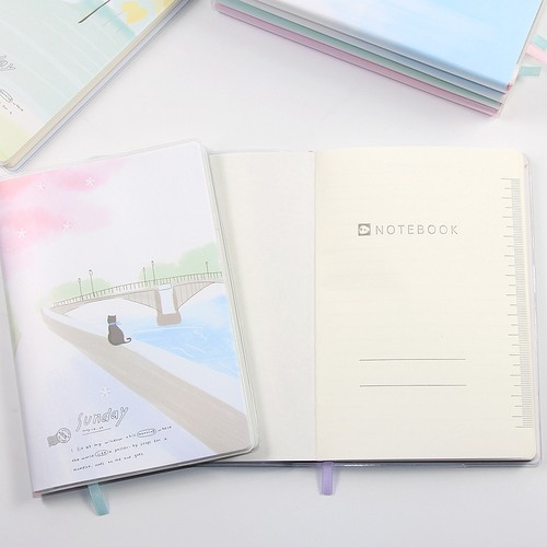 小学生胶套笔记本32K硬皮面横格本子A5初中生加厚胶装练习作业本 - 图1