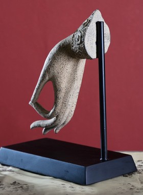 家居酒柜装饰品古典中式仿古工艺品博古架摆件玄关禅意摆件佛手