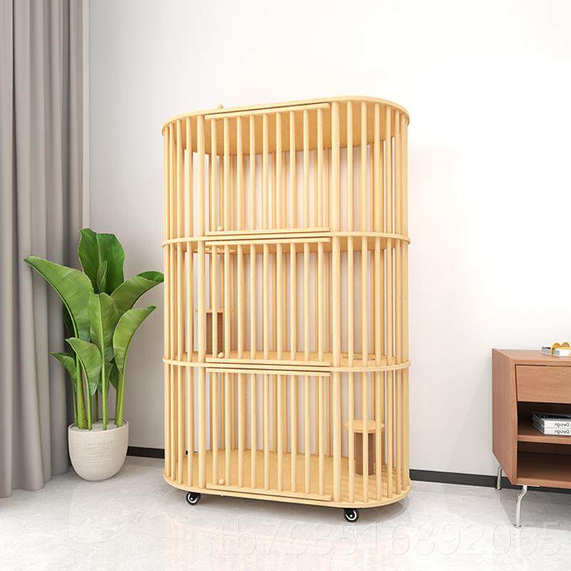 高档猫别实猫墅家用 室内猫窝别墅不占地笼子超大自由空猫间木猫,淘宝优惠券,粉丝福利购,淘宝优惠卷