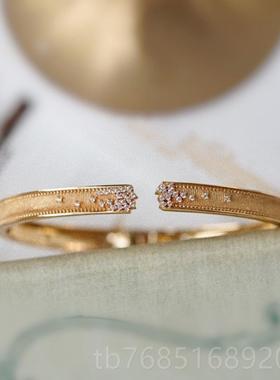 高档《眠夜· JourDeRo开se》原设计繁星银个性日系创轻奢口未手