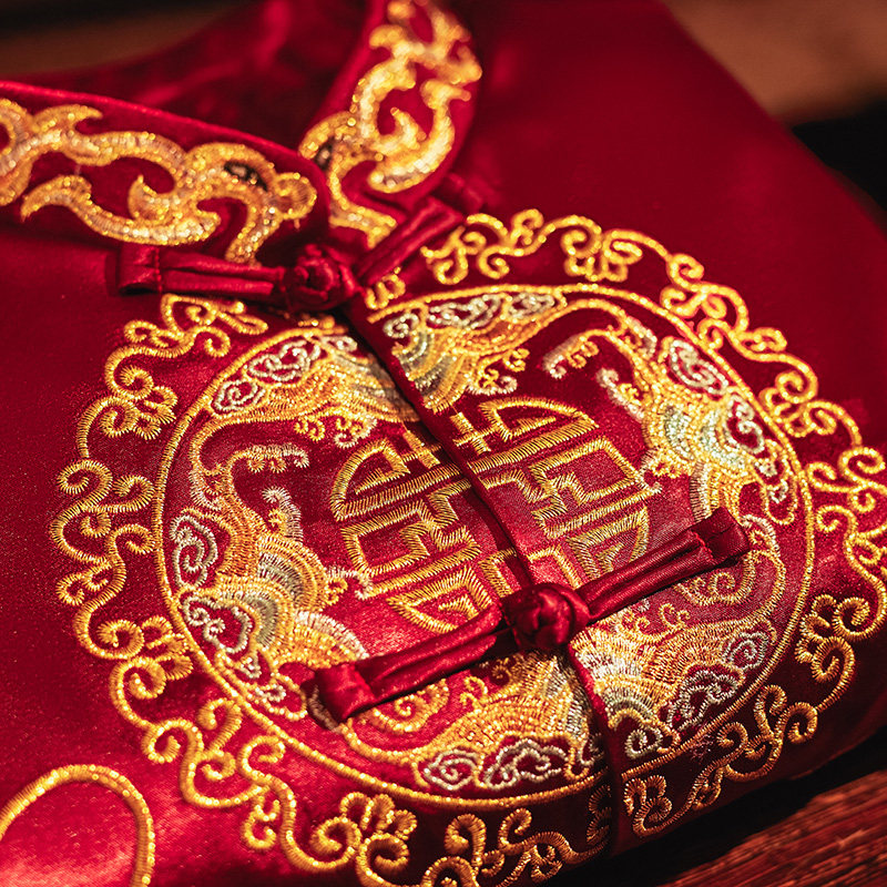 秀禾服男士2021新款中式婚礼新郎接亲敬酒礼服大码唐装龙凤褂夏季,淘宝优惠券,粉丝福利购,淘宝优惠卷