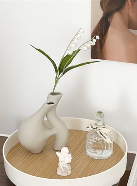 侘寂风艺术玄关桌面摆件家居饰品高级感小众软装创意客厅装饰品