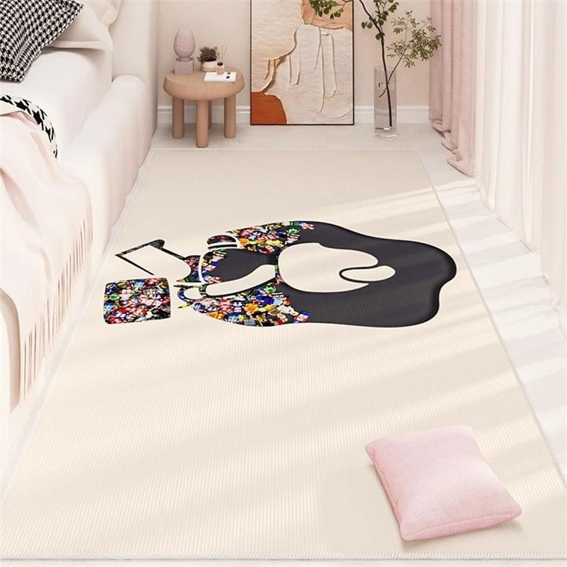 长条卧室床边地垫主卧加厚隔音垫子客厅茶几沙发垫书房梳妆台脚垫 - 图1