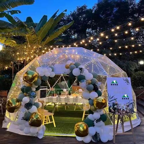 博林户外星空房饭厅网红透明帐篷野营星空帐篷酒店乡村餐饮帐篷 - 图0