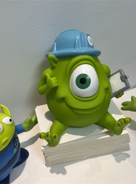 可靠的大眼仔苏利文的老伙计可靠的怪兽大学公仔存钱罐摆件