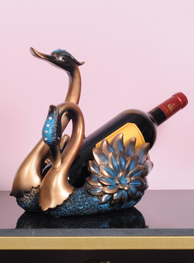 凤凰红酒架摆件时尚客厅餐桌摆件创意酒柜装饰品欧式时尚家居摆设