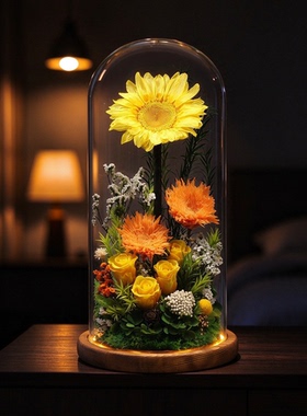 特大向日葵永生花礼盒教师节