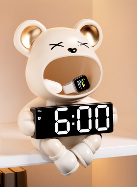 暴力熊摆件入户门口钥匙收纳玄关装饰品欢迎回家鞋柜搬家乔迁礼物