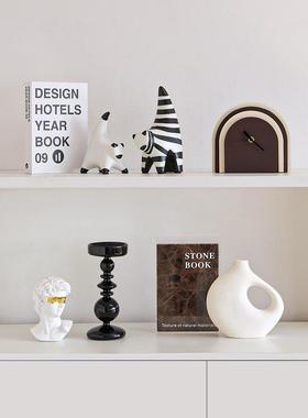 现代轻奢客厅家居电视柜玄关软装饰品艺术摆件高级感小众酒柜摆设