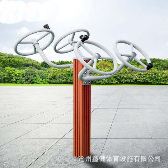 室外全包塑木新国标户外健身器材路径小区社区公园广场漫步机厂家