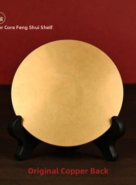 纯铜龙凤铜镜小口袋镜婚礼专用新娘嫁妆保护镜圆镜中式客厅桌面装