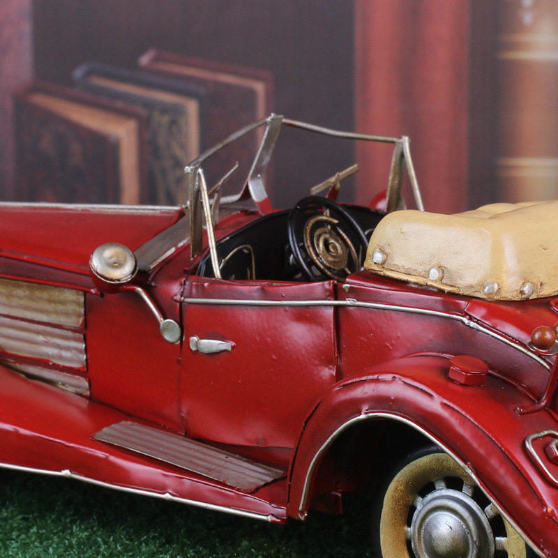复古怀旧工艺品家居装饰摆件铁皮老爷车模型 家居咖啡厅装饰品,淘宝优惠券,粉丝福利购,淘宝优惠卷