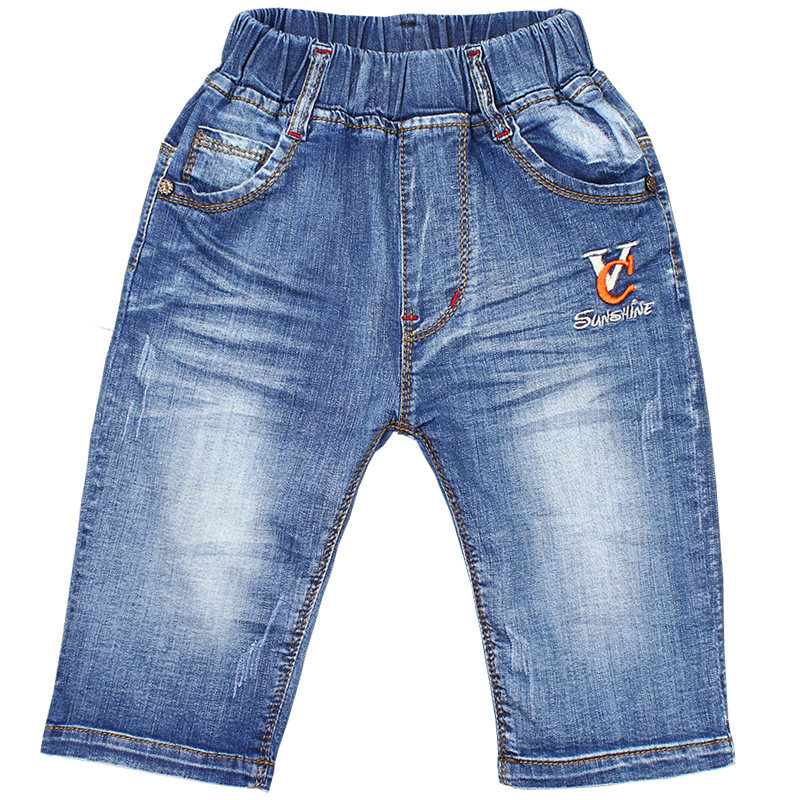 夏装薄款2-7-13岁儿童牛仔裤七分宝宝短裤牛仔七分裤男童裤子中裤,淘宝优惠券,粉丝福利购,淘宝优惠卷