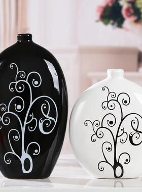 现代简约家居陶瓷花瓶装饰工艺礼品摆饰摆设电视柜玄关酒柜客厅插