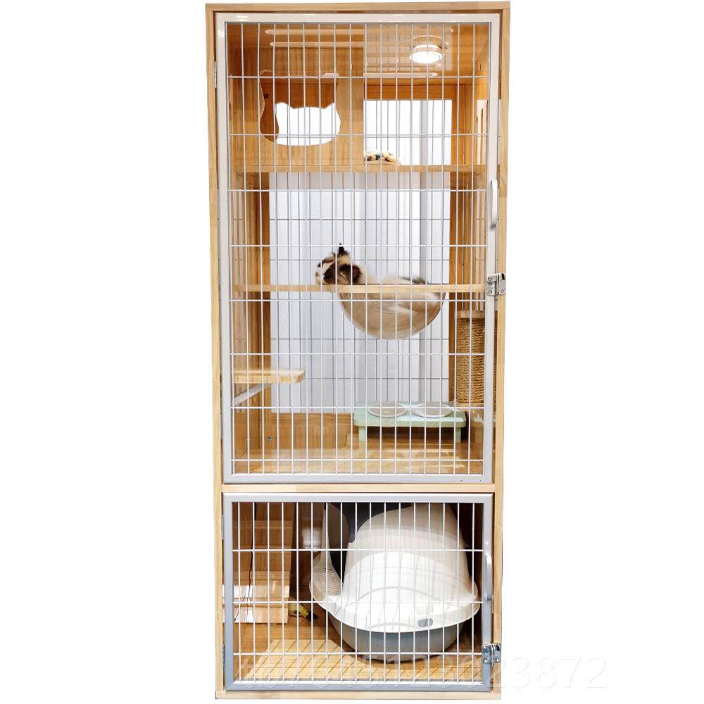 高档不占地实木猫别墅家笼用二透气猫咪窝房子屋展繁示殖柜层三层,淘宝优惠券,粉丝福利购,淘宝优惠卷