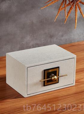 高档新中实式样板宝房卧室装饰品梳妆台摆件创意木漆收器首饰盒珠