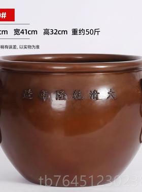 高档紫铜故宫宝狮首缸聚盆海客厅公门司办品公室摆件装饰乔迁开业