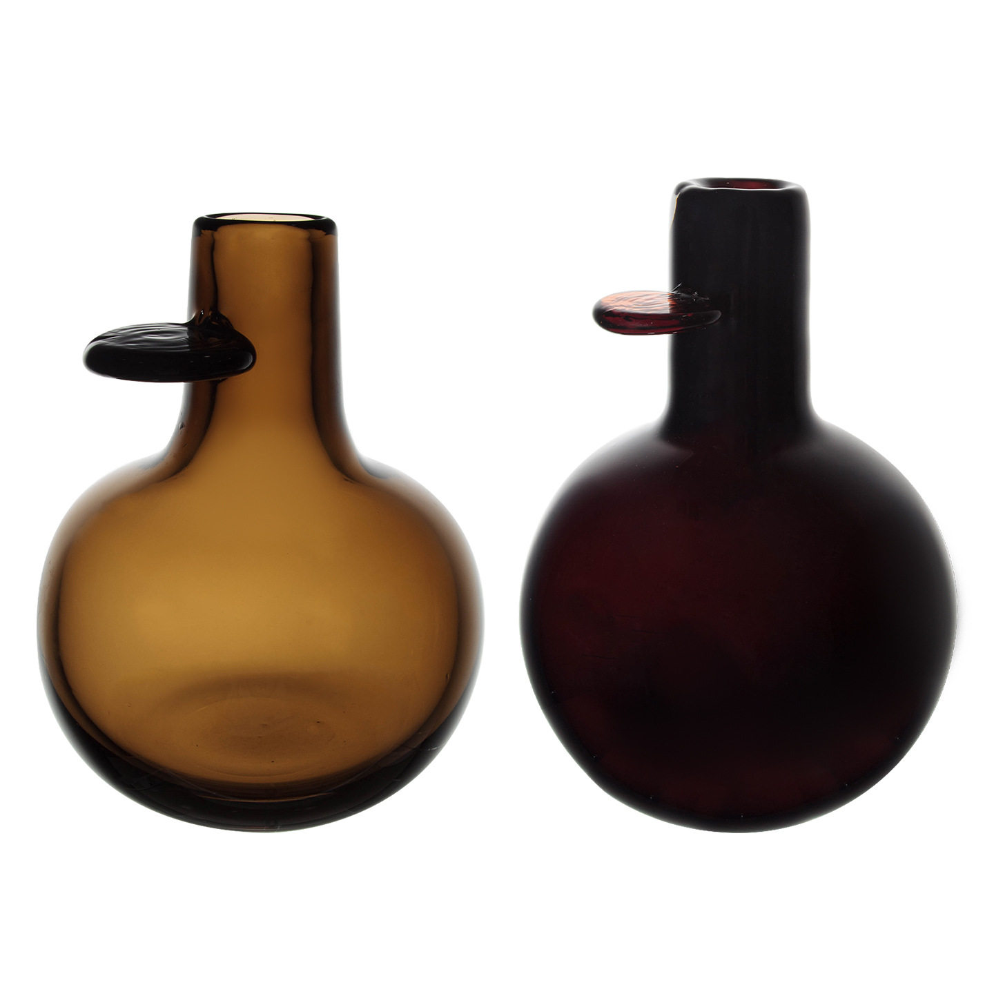 晶淳 咖色轻奢中式复古客厅餐桌插干花竹子装饰花瓶玻璃水晶摆件,淘宝优惠券,粉丝福利购,淘宝优惠卷