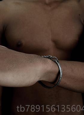 高档VXTORM Hamme款r I925银手镯 原创设计个性 机械暗黑纯系列半