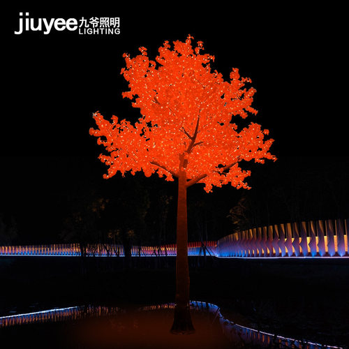 led仿真树灯 七彩同步变色 7米仿真大树 led仿真发光树灯景观灯 - 图1
