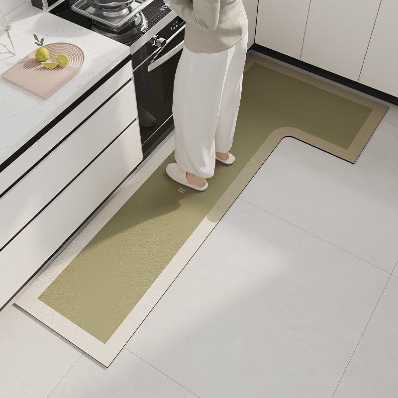 L型厨房地垫耐磨免洗可擦家用可定制防滑防摔硅藻泥吸水脚垫耐脏,淘宝优惠券,粉丝福利购,淘宝优惠卷
