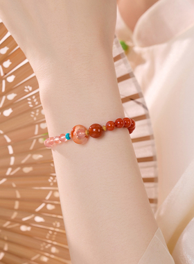 南红手串马年新年礼物送女友闺蜜