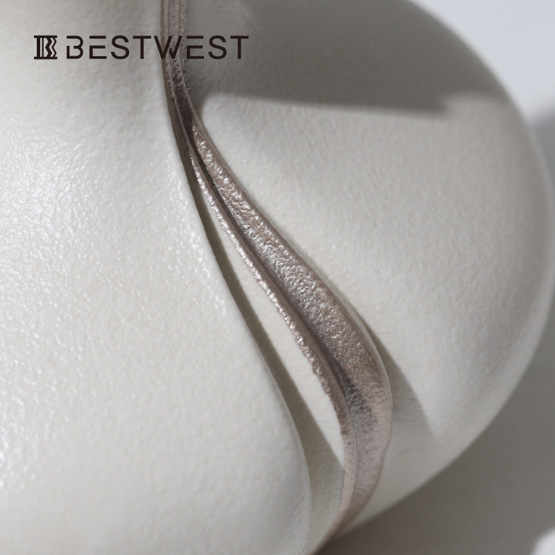Best west 高档法式大肚细颈陶瓷花瓶摆件轻奢家居艺术柳叶瓶花器,淘宝优惠券,粉丝福利购,淘宝优惠卷